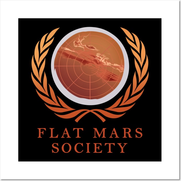 Flat Mars Society Wall Art by Ghean